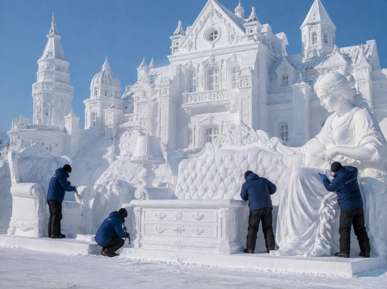 呼玛县大型雪雕景观制作